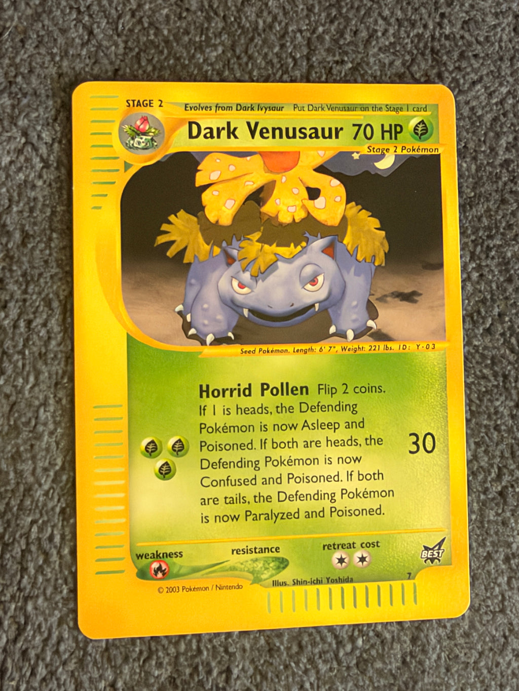 Dark venusaur best of game promo NM
