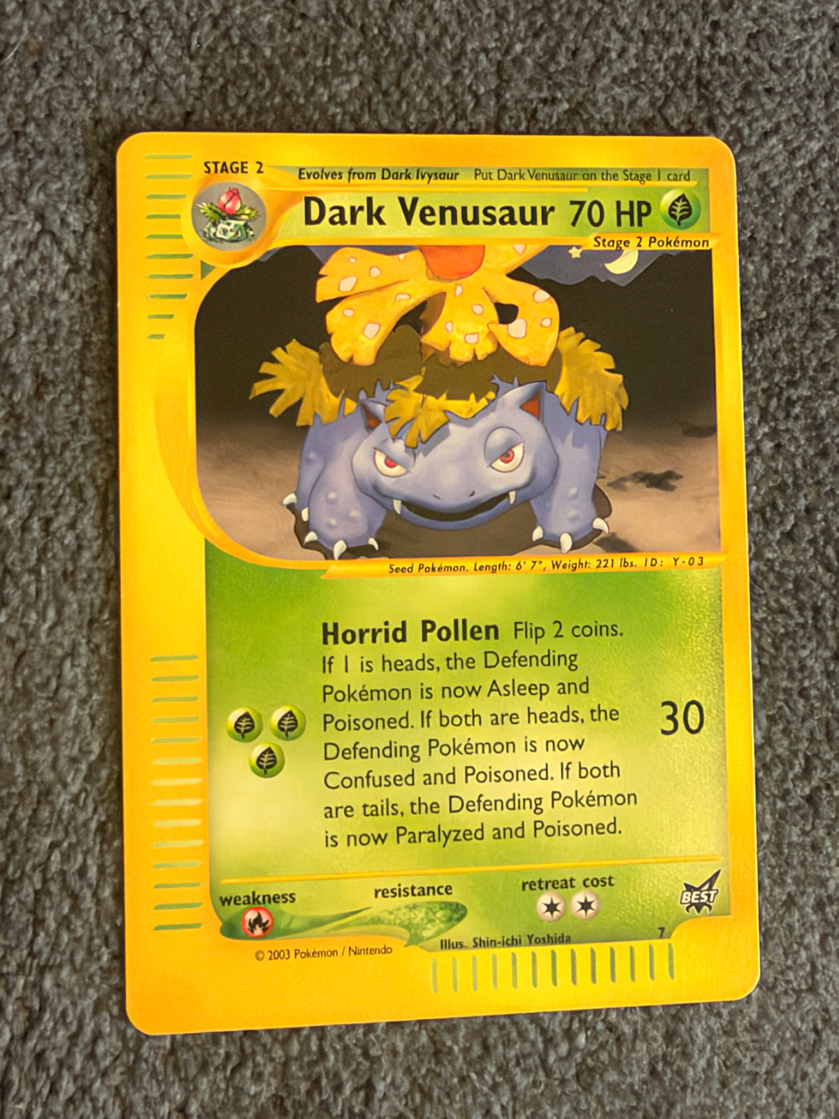 Dark venusaur best of game promo NM
