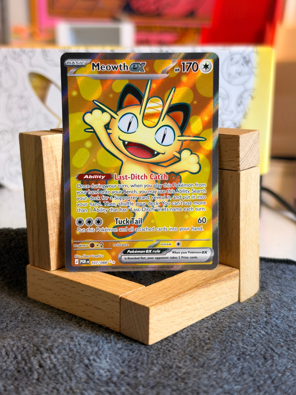 Meowth ex 107/088 perfect order NM