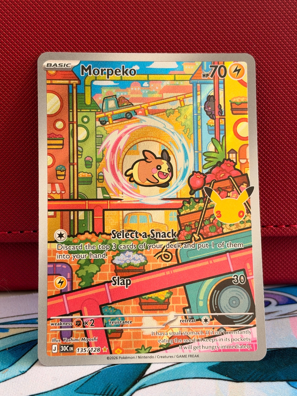 Morpeko Illustration rare pokemon 30th celebration MINT