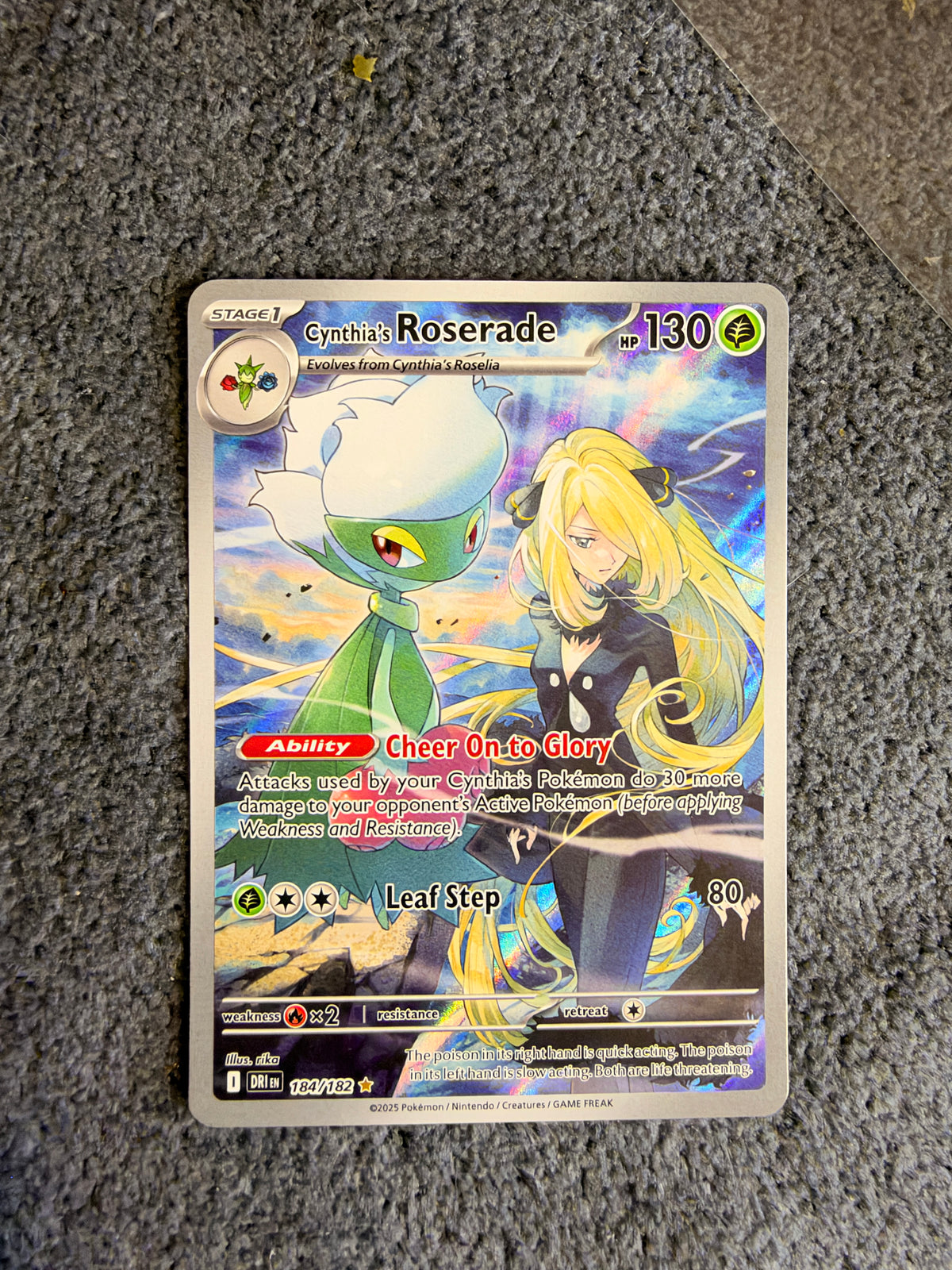 Cynthia’s roserade 184/182 Destined rivals NM