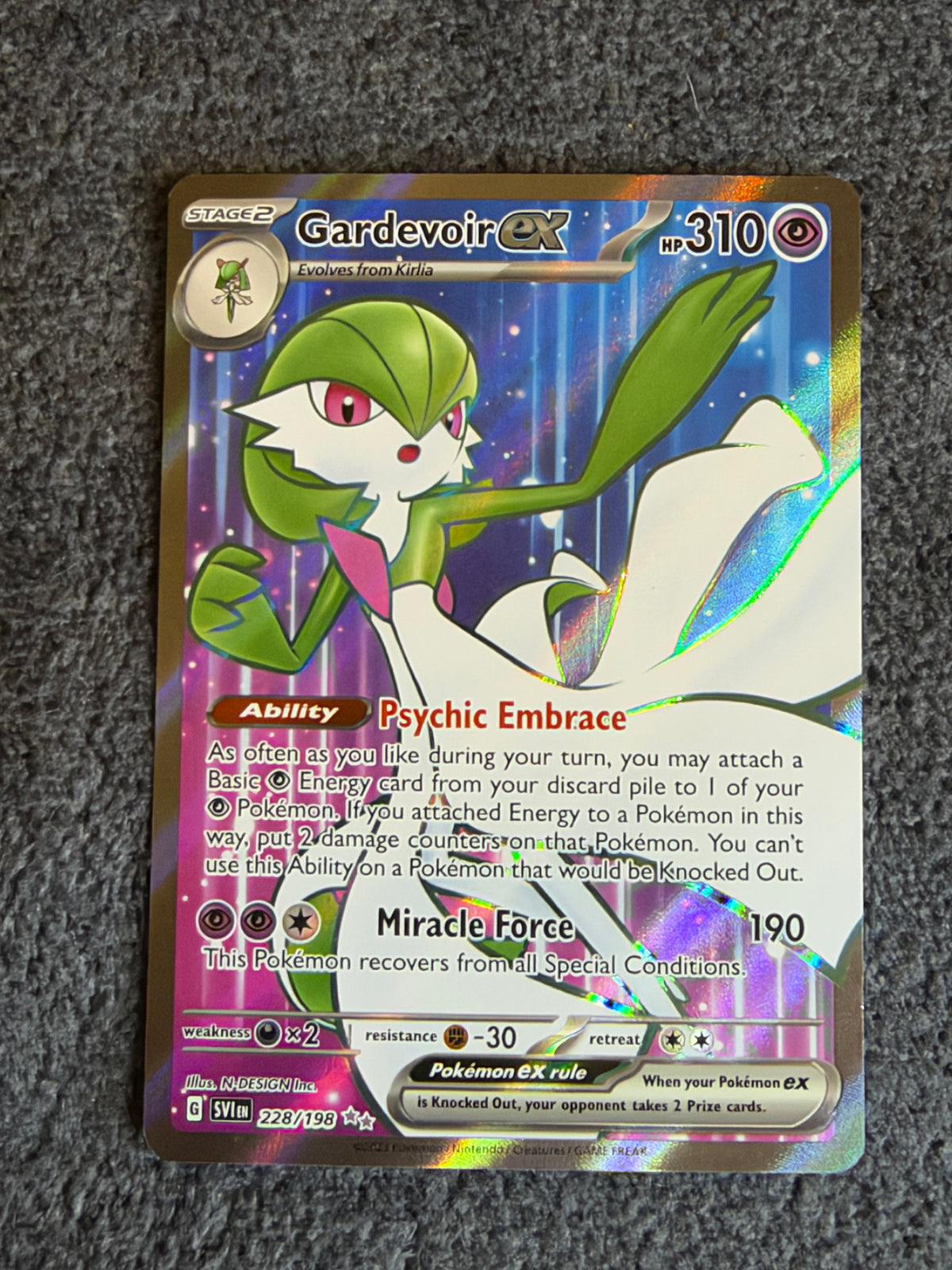 Gardevoir 228/189 SV base NM