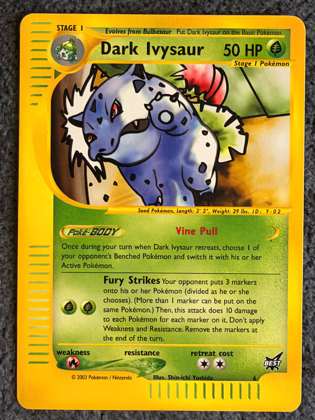 Dark Ivysaur #6 BEST OF GAME NM