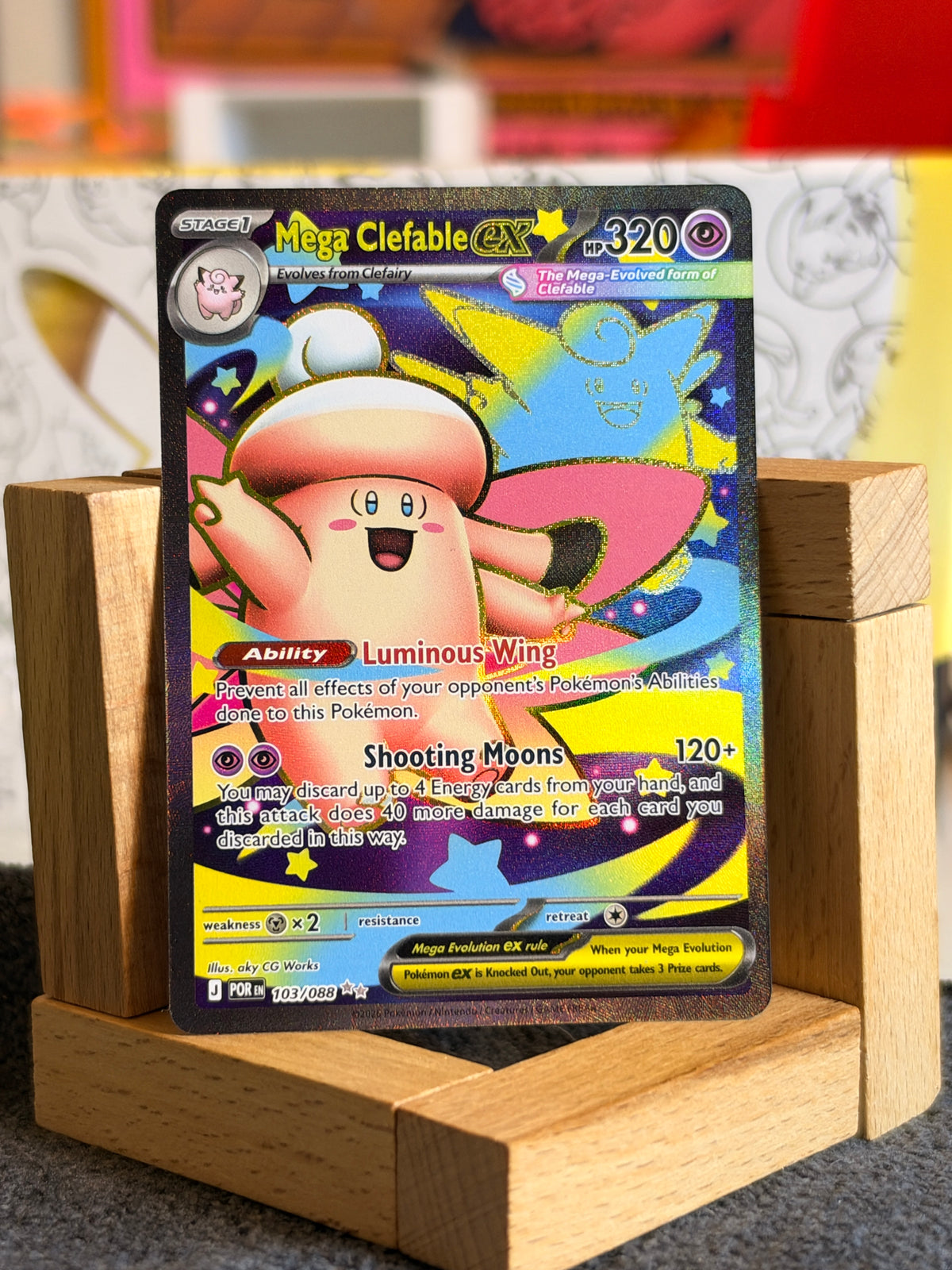 Mega clefable ex 103/088 perfect order NM
