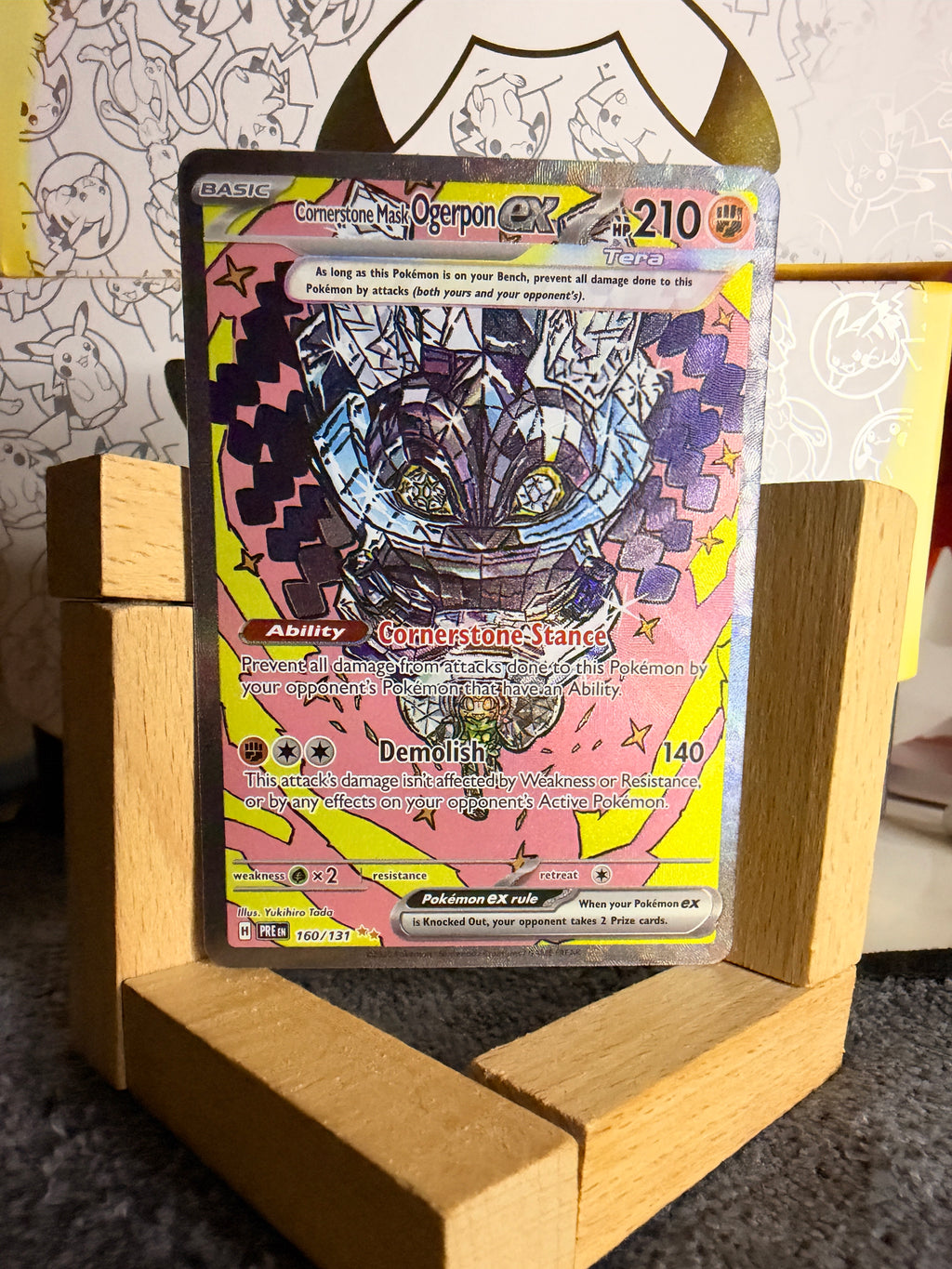 Cornerstone mask ogerpon Ex 160/131 prismatic evolutions NM