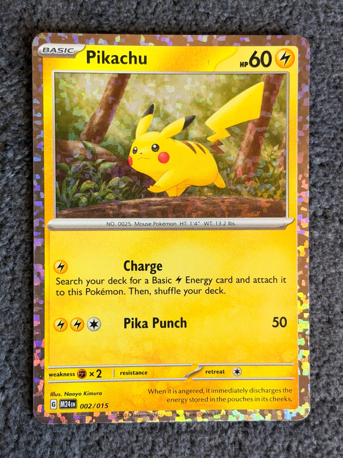 Pikachu 002/015 McDonald’s promo NM