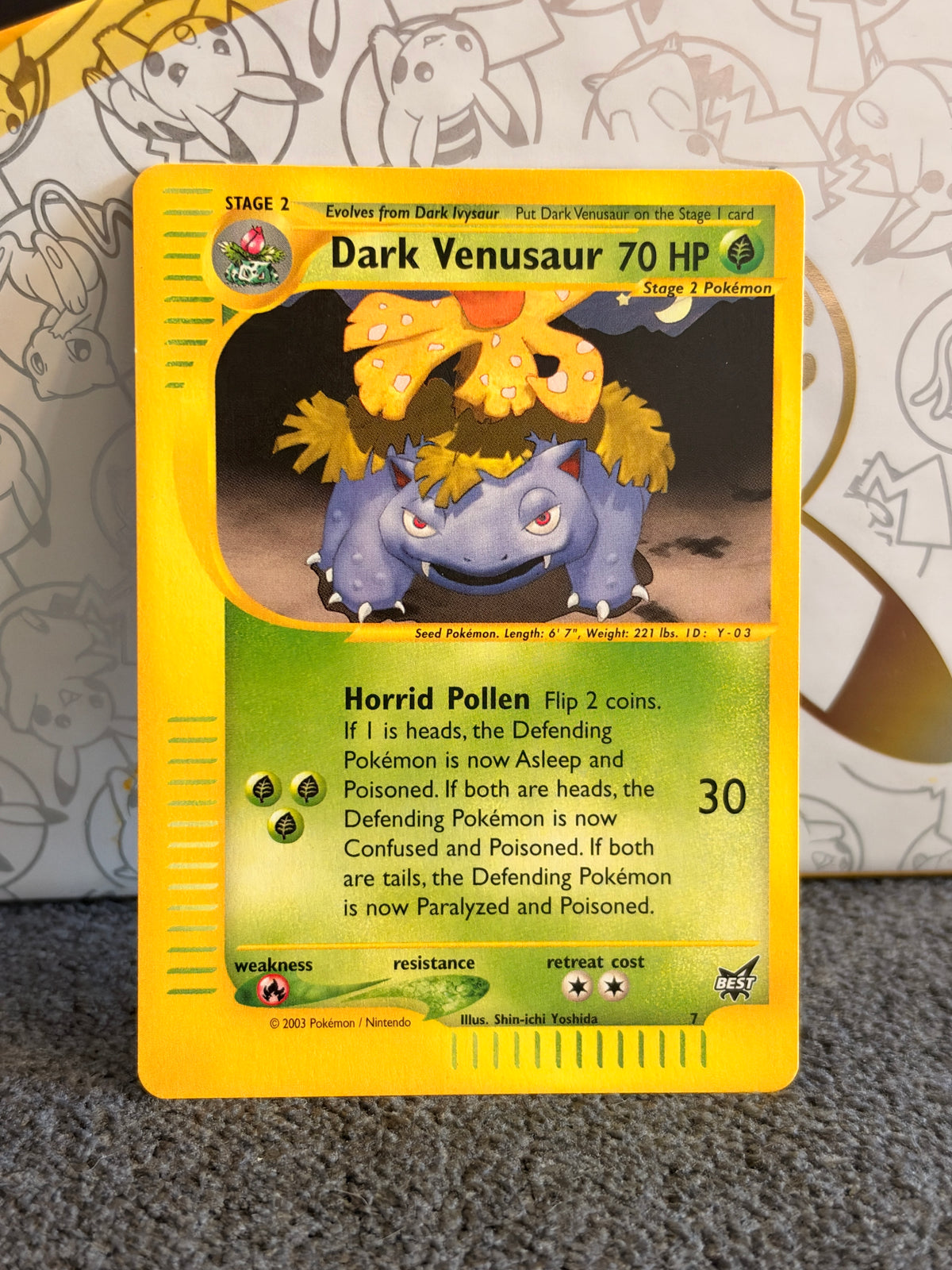 Dark venusaur best of game promo NM