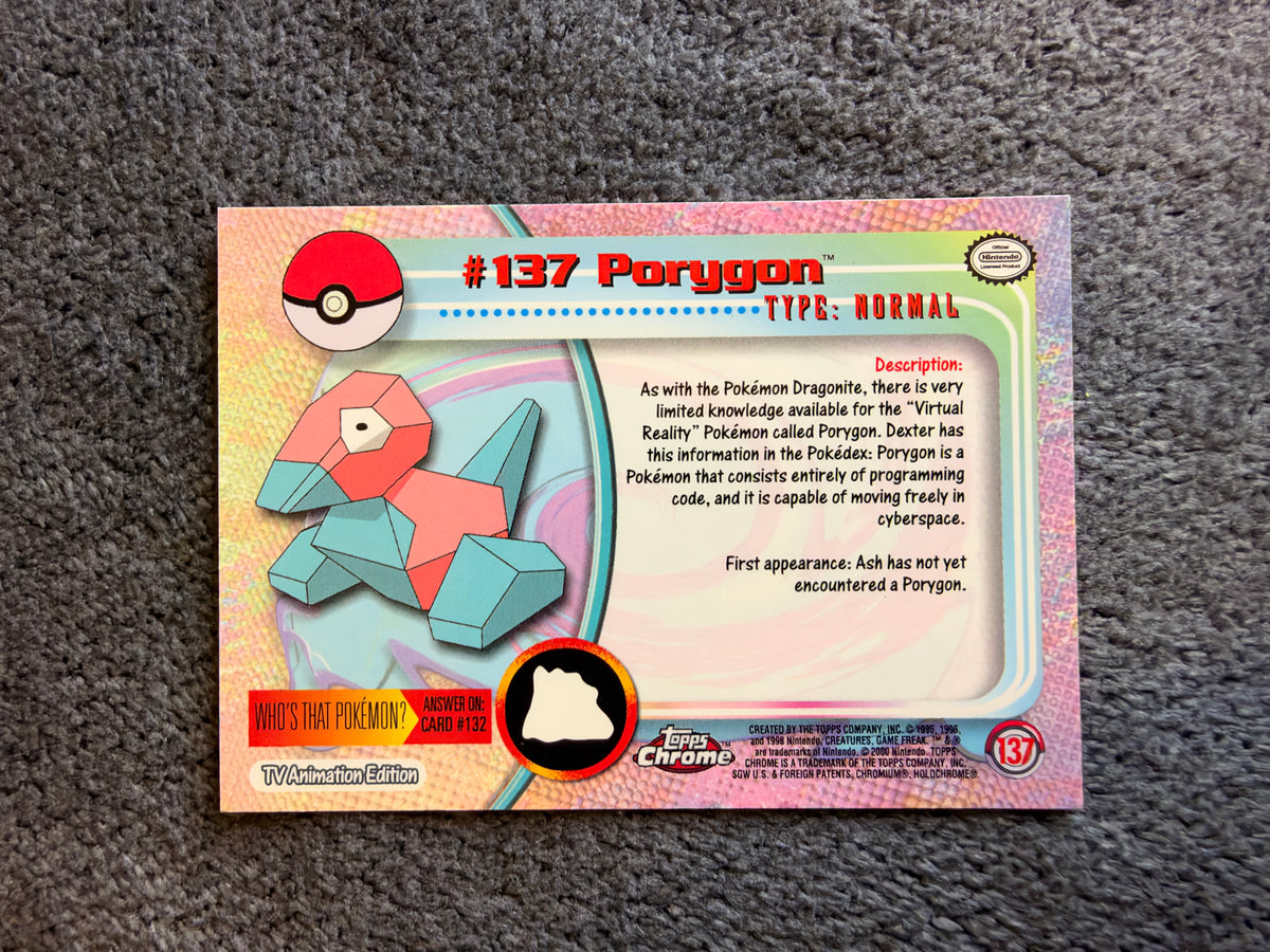 Porygon topps chrome #137 NM