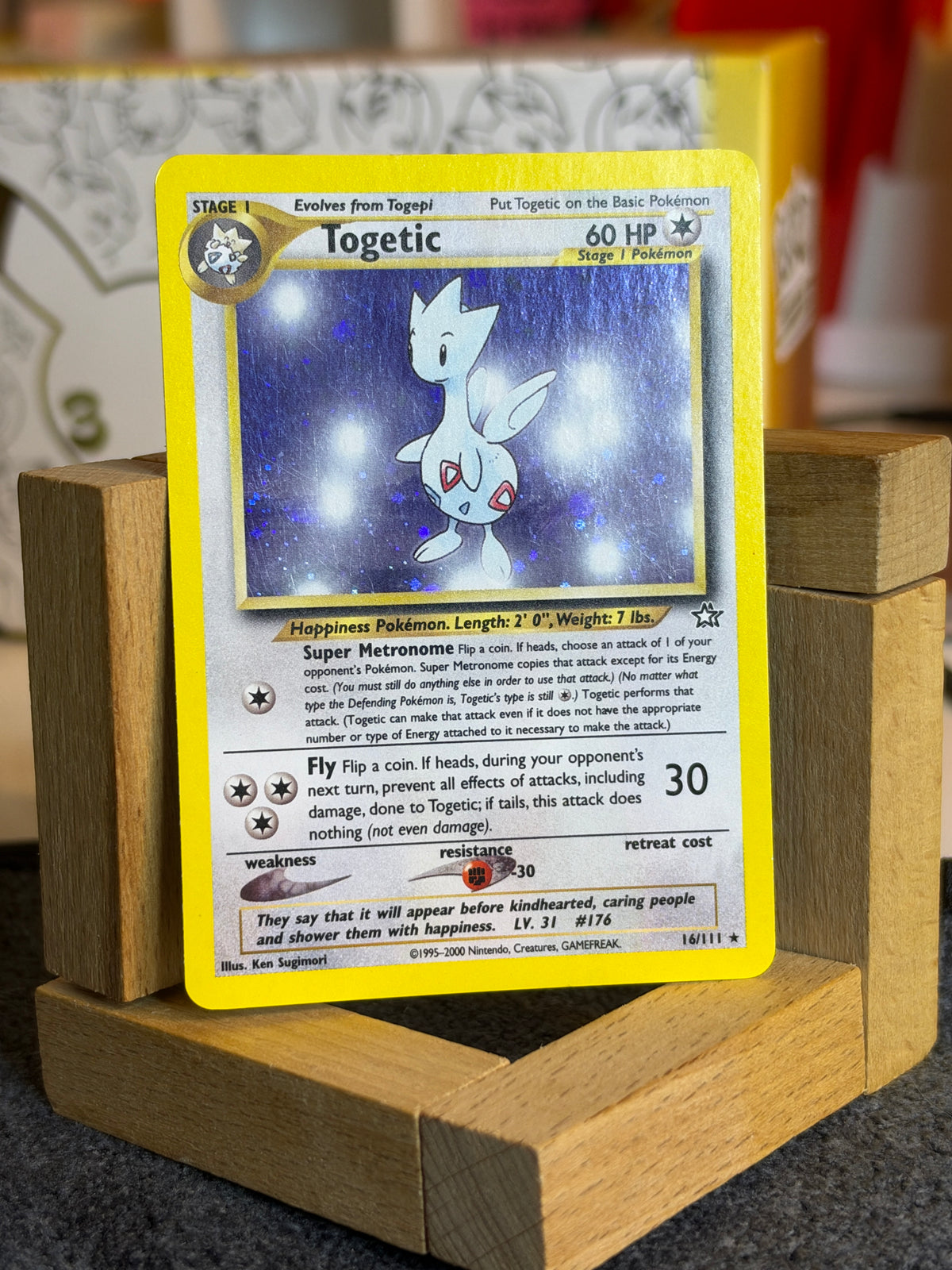 Togetic 16/111 Neo Genesis Holo - NM+/Mint - Beautiful Swirl