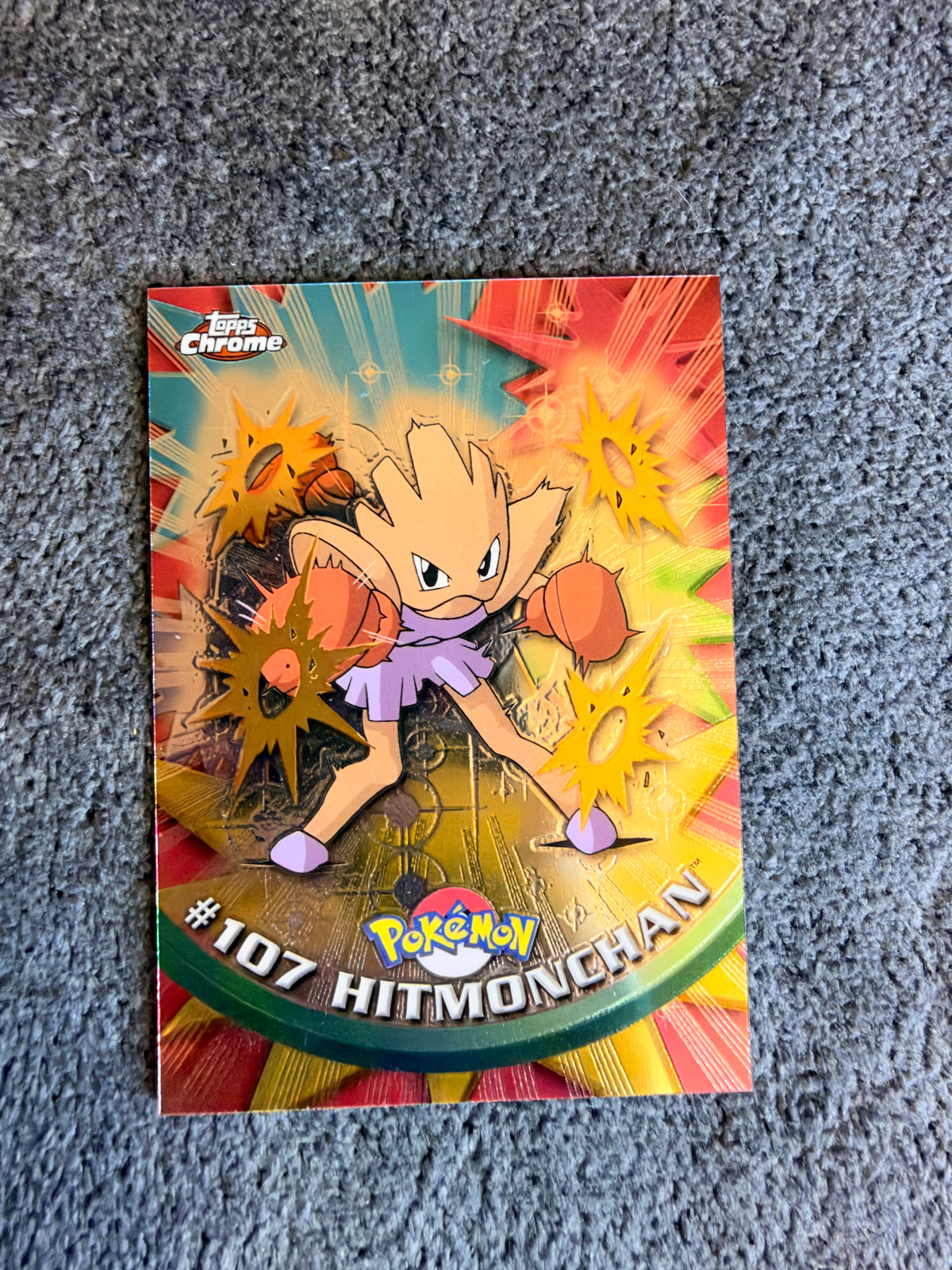Hitmonchan topps chrome #107 NM