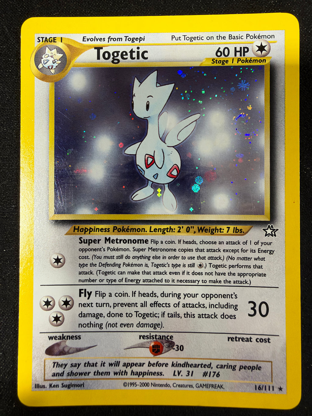 Togetic 16/111 Neo Genesis Holo - NM+/Mint - Beautiful Swirl