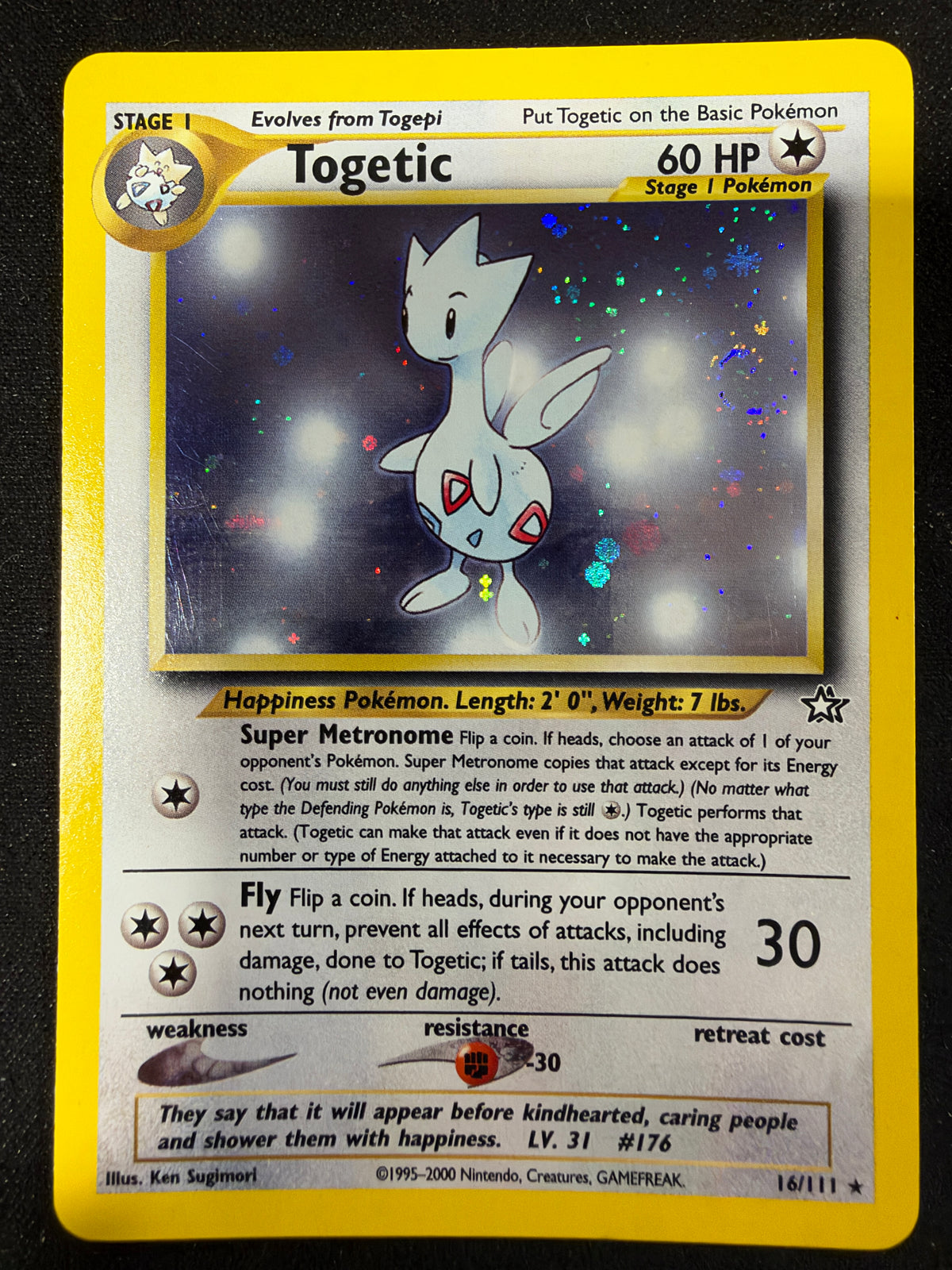 Togetic 16/111 Neo Genesis Holo - NM+/Mint - Beautiful Swirl